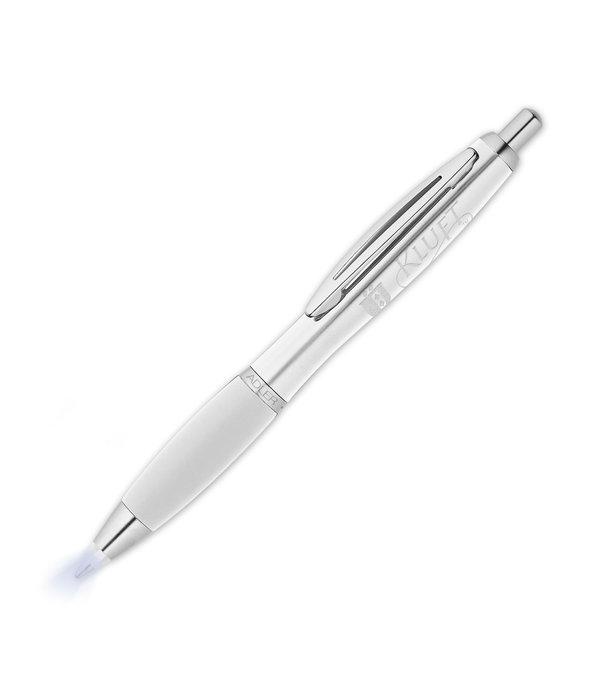 HIGH QUALITY 2 in 1 Bel Arte  Black/Gold LED Lighted Tip  Metal Ballpoint Pen 